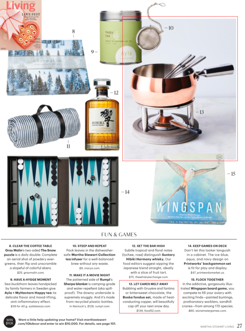 Boska Fondue Set in Martha Stewart Living